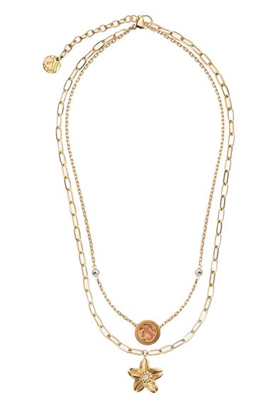 Collana Alviero Martini Donna Bloom in Acciaio Cristallo ACJFW26066YG - ACJFW26066YG
